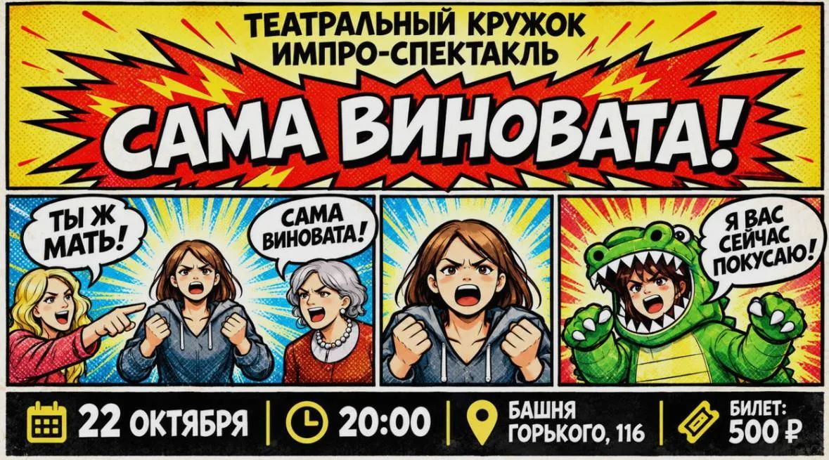 импро-спектакль «Сама виновата»