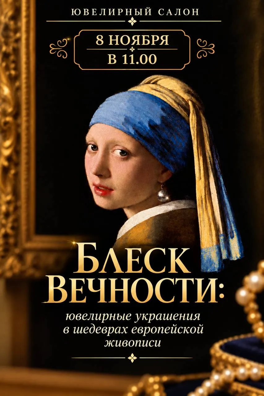 ЮВЕЛИРНЫЙ САЛОН:  лекция «Блеск вечности: ювелирные украшения в шедеврах европейской живописи»